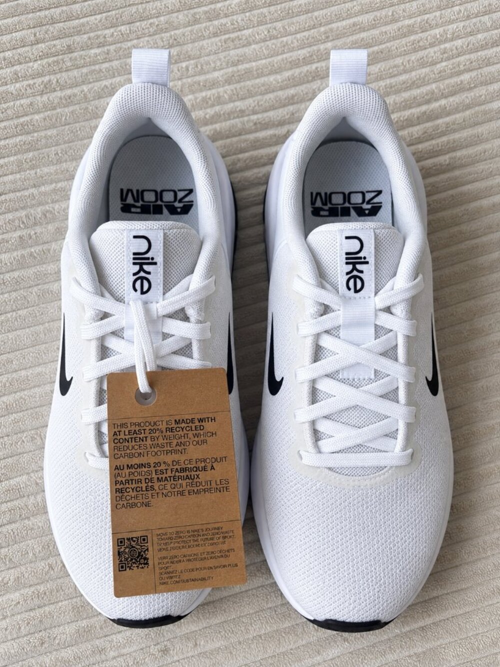 Nike Air Zoom Bella 7 White Burgundy Crush Women’s Size 6.5 NWT